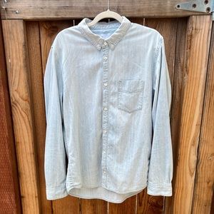 Bldwn button down shirt faded denim